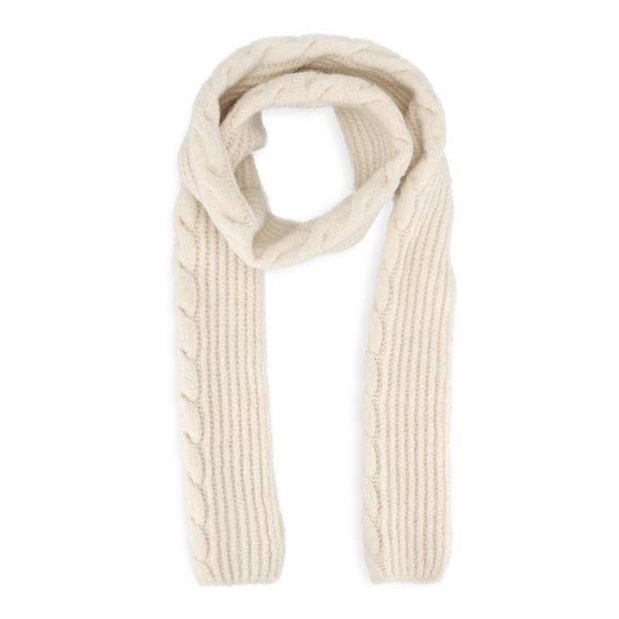 totes toasties® Ladies Chunky Brushed Rib Knit Hat Scarf & Glove Set Cream Extra Image 4